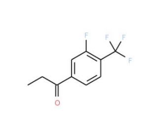3&prime;-Fluoro-4&prime;-(trifluoromethyl)propiophenone (CAS 237761-78-3) - chemical structure image