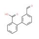 3′-Formyl-[1,1′-biphenyl]-2-carboxylic acid (CAS 100538-35-0) - chemical structure image