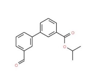 3&prime;-Formyl-biphenyl-3-carboxylic acid isopropyl ester - chemical structure image