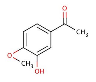 3&prime;-Hydroxy-4&prime;-methoxyacetophenone (CAS 6100-74-9) - chemical structure image