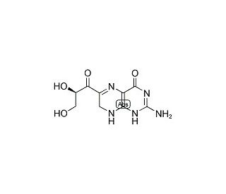 3&prime;-Hydroxy-D-sepiapterin (CAS 41230-32-4) - chemical structure image