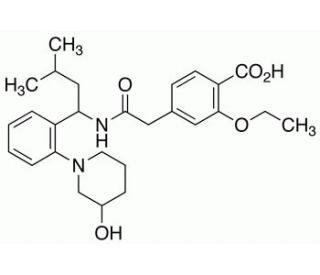 3&prime;-Hydroxy Repaglinide(Mixture of Diastereomers) (CAS 874908-14-2) - chemical structure image