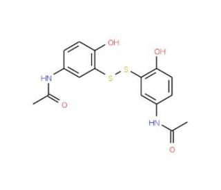 3&prime;-Mercaptoacetaminophen Disulfide - chemical structure image