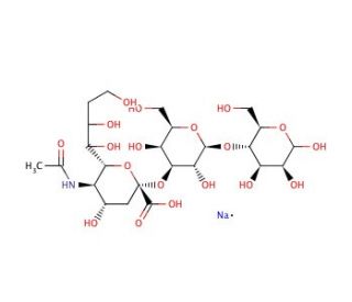 3&prime;-Sialyllactose sodium salt (CAS 128596-80-5) - chemical structure image