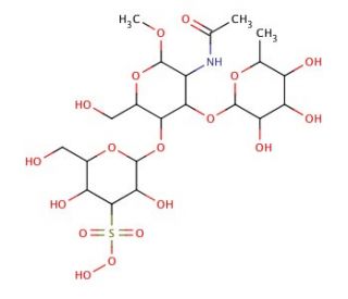 3&prime;-Sulphated Lewis X, Methyl Glycoside - chemical structure image
