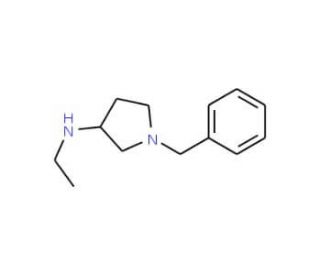 (3R)-(&minus;)-1-Benzyl-3-(ethylamino)pyrrolidine (CAS 376591-05-8) - chemical structure image