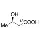 (3R)-3-Hydroxybutyric Acid-1-13C - chemical structure image