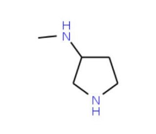 (3R)-(&plus;)-3-(Methylamino)pyrrolidine (CAS 139015-33-1) - chemical structure image
