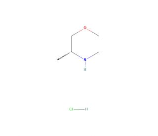 (3R)-3-Methylmorpholine hydrochloride (CAS 953780-78-4) - chemical structure image