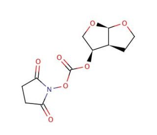 [(3R,3aS,6aR)-Hydroxyhexahydrofuro[2,3-b]furanyl Succinimidyl Carbonate (CAS 253265-97-3) - chemical structure image