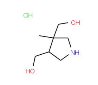 [(3R,4S)-3-Methylpyrrolidine-3,4-diyl]dimethanol hydrochloride - chemical structure image