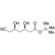 (3R,5R)-6-Cyano-3,5-dihydroxy-hexanoic Acid tert-Butyl Ester (CAS 125971-93-9) - chemical structure image