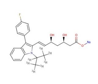 (3R,5S)-Fluvastatin-d7 Sodium Salt - chemical structure image