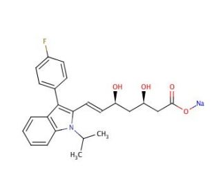 (3R,5S)-Fluvastatin Sodium Salt (CAS 94061-80-0) - chemical structure image