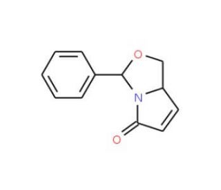 (3R,7aS)-3-phenyl-1,7a-dihydro-5H-pyrrolo[1,2-c][1,3]oxazol-5-one - chemical structure image