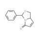 (3R,7aS)-3-phenyl-1,7a-dihydro-5H-pyrrolo[1,2-c][1,3]oxazol-5-one - chemical structure image