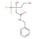 (3R)-N-benzyl-3,5-dihydroxy-3-(trifluoromethyl)pentanamide - chemical structure image