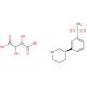 3S-(−)-3-[3-(Methanesulfonyl)phenyl]piperidine Tartaric Acid Salt (CAS 504398-38-3) - chemical structure image