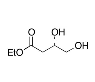 (3S)-3,4-Dihydroxybutanoic Acid Ethyl Ester (CAS 108585-47-3) - chemical structure image