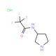 (3S)-(−)-3-(Trifluoroacetamido)pyrrolidine hydrochloride (CAS 132883-43-3) - chemical structure image
