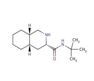 [3S-(3&alpha;,4a&beta;,8a&beta;)]-N-(tert-Butyl)decahydro-3-isoquinolinecarboxamide (CAS 136465-81-1) - chemical structure image