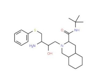 [3S-(3S,4aS,8aS,2&prime;R,3&prime;R)]-2-[3&prime;-Amino-2&prime;-hydroxy-4&prime;-(phenyl)thio]butyldecahydroisoquinoline-3-N-t-butylcarboxamide (CAS 15987