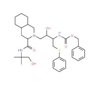 (3S,4aS,8aS)-Decahydro-N-(2-hydroxy-1,1-dimethylethyl)-2-[(2R,3R)-2-hydroxy-3-carbobenzyloxyamino-4-phenylthiobutyl]-3-isoqui