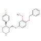 (3S,4R)-4-(4-Fluorophenyl)-3-[[3-methoxy-4-(benzyloxy)phenoxy]methyl]piperidine (CAS 600135-89-5) - chemical structure image
