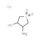 (3S,4S)-4-Amino-1,1-dioxo-tetrahydro-1lambda*6*-thiophen-3-ol hydrochloride - chemical structure image