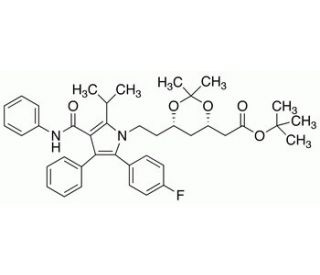 (3S,5S)-Atorvastatin Acetonide tert-Butyl Ester (CAS 472967-95-6) - chemical structure image