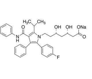 (3S,5S)-Atorvastatin Sodium Salt (CAS 501121-34-2) - chemical structure image