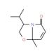 (3S-cis)-(+)-2,3-Dihydro-3-isopropyl-7a-methylpyrrolo[2,1-b]oxazol-5(7aH)-one (CAS 116910-11-3) - chemical structure image