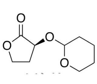 (3S)-Dihydro-3-[(tetrahydro-2H-pyran-2-yl)oxy]-2(3H)-furanone (CAS 83680-34-6) - chemical structure image