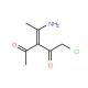 (3Z)-3-(1-aminoethylidene)-1-chloropentane-2,4-dione (CAS 54484-57-0) - chemical structure image