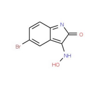 (3Z)-5-bromo-1H-indole-2,3-dione 3-oxime (CAS 49675-78-7) - chemical structure image