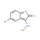 (3Z)-5-bromo-1H-indole-2,3-dione 3-oxime (CAS 49675-78-7) - chemical structure image