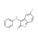 (3Z)-5-Chloro-3-(phenylimino)-1,3-dihydro-2H-indol-2-one - chemical structure image