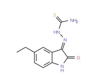 (3Z)-5-ethyl-1H-indole-2,3-dione 3-thiosemicarbazone - chemical structure image