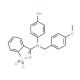 4-[(1,1-dioxido-1,2-benzisothiazol-3-yl)(4-methoxybenzyl)amino]phenol - chemical structure image
