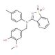 4-{[(1,1-Dioxido-1,2-benzisothiazol-3-yl)(4-methylphenyl)amino]methyl}-2-methoxyphenol - chemical structure image