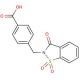 4-[(1,1-dioxido-3-oxo-1,2-benzisothiazol-2(3H)-yl)methyl]benzoic acid - chemical structure image