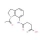 4-[(1-Acetyl-2,3-dihydro-1H-indol-7-yl)amino]-4-oxobutanoic acid (CAS 394654-07-0) - chemical structure image