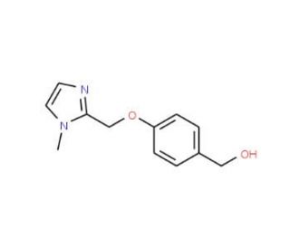 {4-[(1-methyl-1H-imidazol-2-yl)methoxy]phenyl}methanol - chemical structure image