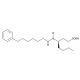 4-[(1-oxo-7-phenylheptyl)amino]-(4R)-octanoic acid (CAS 1101136-50-8) - chemical structure image