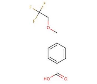 4-[(2,2,2-trifluoroethoxy)methyl]benzoic acid - chemical structure image