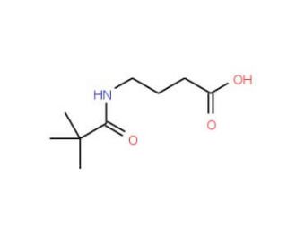 4-[(2,2-dimethylpropanoyl)amino]butanoic acid (CAS 69542-93-4) - chemical structure image