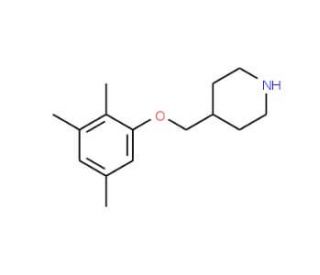 4-[(2,3,5-Trimethylphenoxy)methyl]piperidine - chemical structure image
