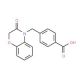 4-[(2,3-Dihydro-3-oxo-4H-1,4-benzoxazin-4-yl)methyl]benzoic acid (CAS 857492-98-9) - chemical structure image