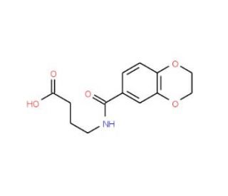 4-[(2,3-Dihydro-benzo[1,4]dioxine-6-carbonyl)-amino]-butyric acid - chemical structure image