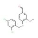 4-[(2,4-Dichlorobenzyl)oxy]-3-methoxybenzaldehyde - chemical structure image